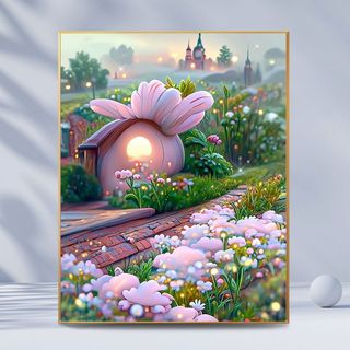 MOZI✨30 * 40cm / 40 * 50cm Biển hoa tranh tô màu theo số tranh số hóa tranh sơn dầu số hoá sơn acrylic  Hoa Cúc Biển Số Tranh Sơn Dầu Tự Làm Tranh Handmade Tranh Tô Màu Tranh Làm Đầy Tranh Số Tranh Chữa Bệnh Đẹp Sơn Dầu Sơn Tranh Trang Trí