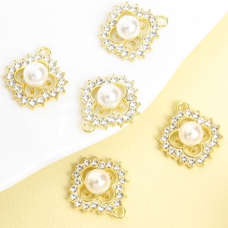 10 Chiếc Lấp Lánh Kim Cương Giả & Trang Trí Ngọc Trai Bốn Lá Cỏ Ba Lá Quyến Rũ Phù Hợp Với Tiệc DIY Trang Sức Tinh Tế Quà Tặng Kỷ Niệm Cho Gia Đình Bạn Bè Vòng Cổ Xương Đòn Dây Chuyền Bông Tai
