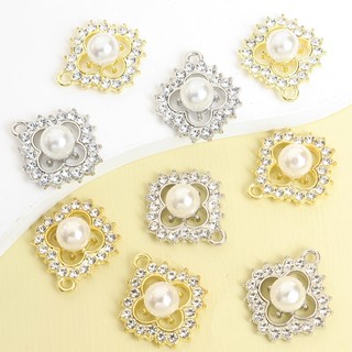 10 Chiếc Lấp Lánh Kim Cương Giả & Trang Trí Ngọc Trai Bốn Lá Cỏ Ba Lá Quyến Rũ Phù Hợp Với Tiệc DIY Trang Sức Tinh Tế Quà Tặng Kỷ Niệm Cho Gia Đình Bạn Bè Vòng Cổ Xương Đòn Dây Chuyền Bông Tai