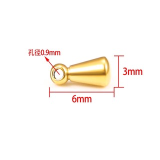 Thép không gỉ Đuôi Nước Thả Mặt Dây Chuyền Cuối Hạt Đuôi Mở Rộng Dây Xích DIY Trang Sức Làm Phụ Kiện