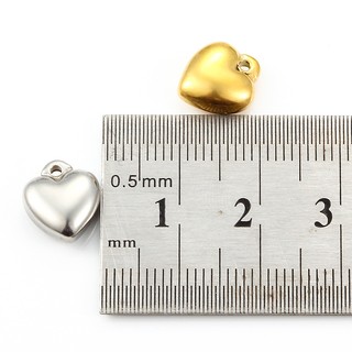 18K Đánh Bóng Vàng Trái Tim Quyến Rũ Thép Không Gỉ Vòng Cổ Mặt Dây Chuyền Vòng Tay Trang Sức Làm Thủ Công Đồ Trang Trí DIY Tiếp Liệu