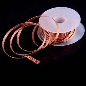 1-4mm Desoldering Lưới Bện Băng Đồng Điểm Hàn Hàn Tẩy Dây Hàn Wick Tin Dẫn Dây Thông Lượng Cho Hàn
