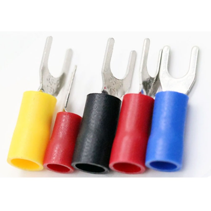 20 Chiếc 1.25 / 2 / 3.5 / 5.5 Cách Nhiệt Đồng Nĩa Spade Dây Kết Nối Loại U Điện Uốn Thiết Bị Đầu Cuối Loại SV Dây Lò Xo Thiết Bị Đầu Cuối