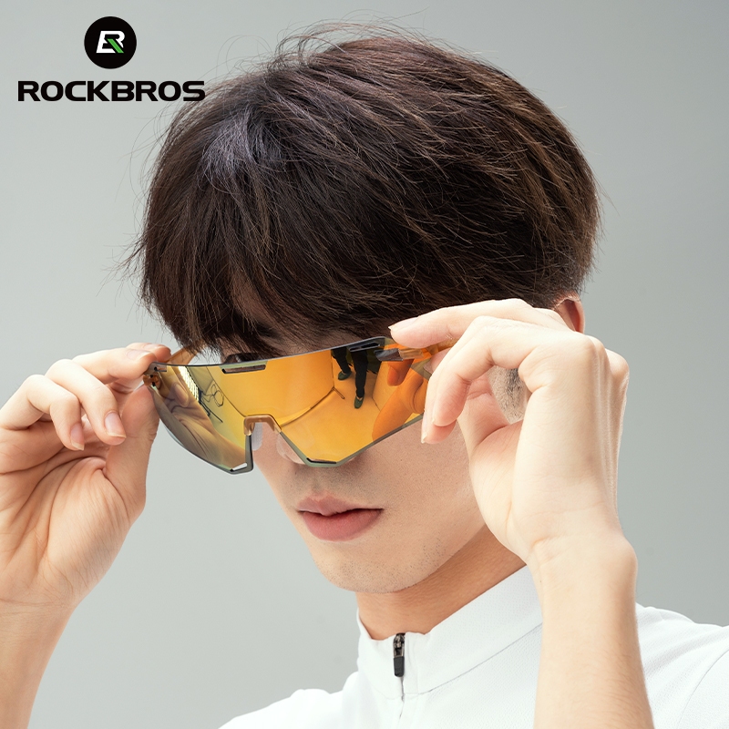 ROCKBROS Kính đạp xe không viền kính râm đổi màu dành cho xe đạp MTB và đường chống gió thể thao cho nam và nữ