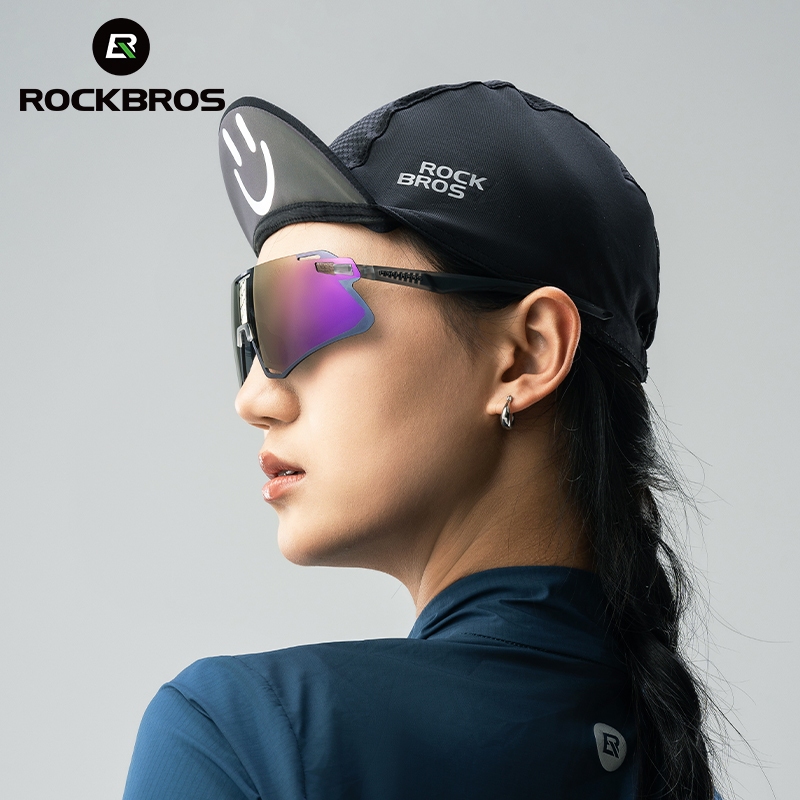 ROCKBROS Kính đạp xe không viền kính râm đổi màu dành cho xe đạp MTB và đường chống gió thể thao cho nam và nữ
