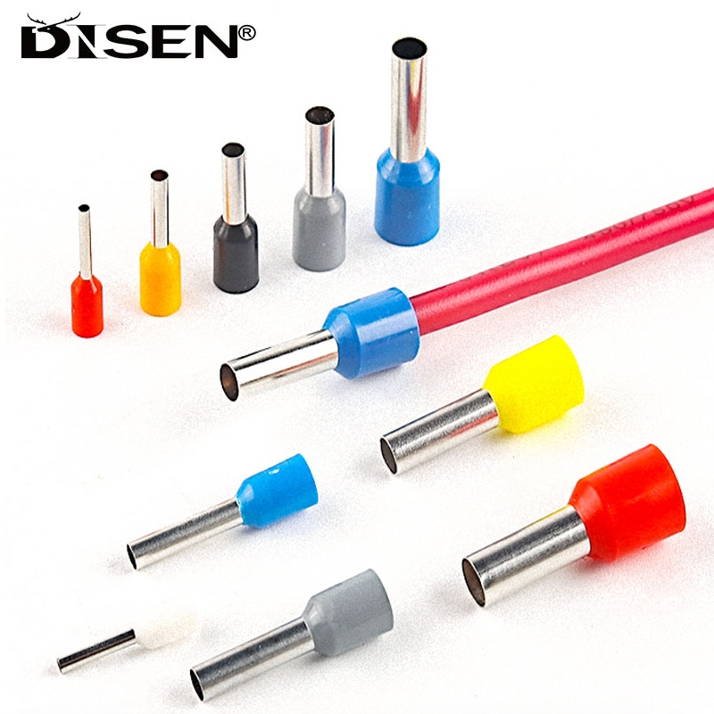 20 Cái VE Thiết bị đầu cuối uốn hình ống, Máy hủy diệt dây cách nhiệt, Đầu nối đầu dây khối, Đầu nối ống điện