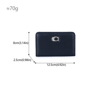 Phong Cách Mới Da Bò Ví Nữ Mini Gấp Thẻ Có Dây Kéo Ví Đựng Tiền Xu Quà Tặng Nữ