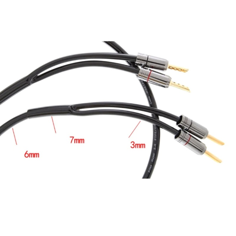 Pvc Y Splitter Ống Tay 7 / 9 / 12 / 16mm Loa Cáp Âm Thanh Dây Cáp HiFi Quần Không Co Màu Đen Cách Nhiệt Dây Điện