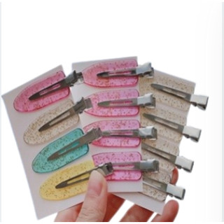 Set 4 Kẹp Tóc Bằng Nhựa Trong Suốt Bảo Vệ Tóc Tiện Dụng
