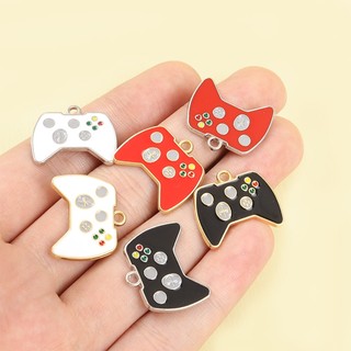 10 Chiếc Tay Cầm Trò Chơi 3 Màu Men Quyến Rũ Vòng Cổ Vui Nhộn Móc Khóa Bảng Điều Khiển Trò Chơi Hình Mặt Dây DIY Thời Trang Sáng Tạo Phụ Kiện Trang Trí-Tắt Nhỏ Quà Tặng Cho Game Thủ Bạn Trai Hoặc Chồng