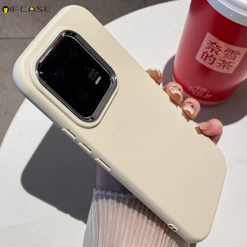 Ôp Điện Thoại Silicon Dẻo Tráng Gương Màu Trơn Thời Trang Cho xiaomi 14 13 13t 12t pro lite 12x xiaomi13t Ốp