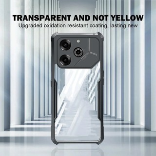 Ốp điện thoại khung nhựa Acrylic trong suốt cho Tecno Pova 6 Pro Ốp điện thoại chống sốc Armor Fundas cho Tecno Pova 6 5 4 Pro Neo 3 2