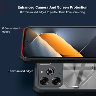Ốp điện thoại khung nhựa Acrylic trong suốt cho Tecno Pova 6 Pro Ốp điện thoại chống sốc Armor Fundas cho Tecno Pova 6 5 4 Pro Neo 3 2