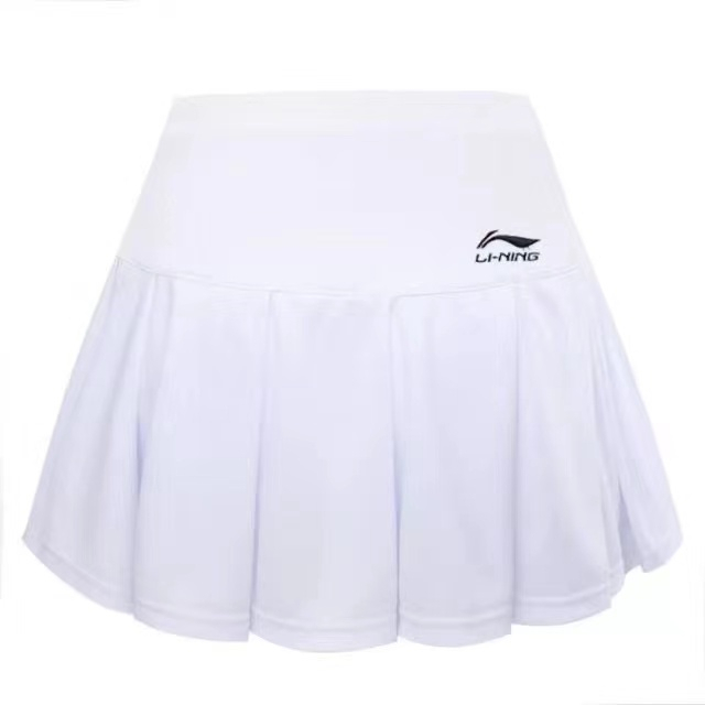 Li Ning Quần Short Nữ Mùa Hè 2024 Mới Nhanh Khô Thoải Mái Giả Hai Mảnh Thi Đấu Tập Váy