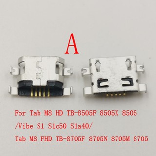 10-50 Chiếc Sạc USB Cổng Sạc Dock Kết Nối Cắm Liên Lạc Jack Cho Lenovo Tab M8 HD TB-8505F 8505 Vibe S1 S1c50 S1a40 FHD 8705F 8705 Phab 2 Plus PB2670 P6500 S660 K8 S5 K520