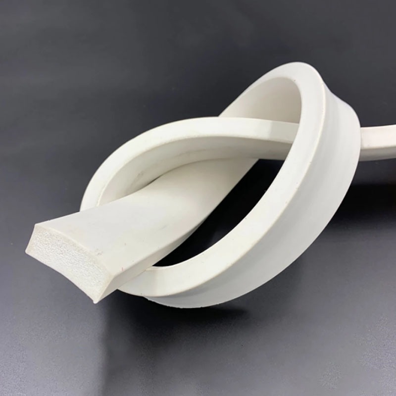 1 Mét Trắng Vuông Bọt Biển Dải Silicon Bọt Cao Su Cửa Windows Gioăng Viền Seal 4x4mm-15x20mm
