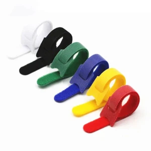 10 / 20 Cái Có Thể Tháo Rời Cáp Tổ Chức Dây Chuột Tai Nghe Quản Lý Dây Nylon Dây Buộc Cáp Có Thể Tái Sử Dụng Vòng Vòng Dây Đeo Băng Dây Buộc