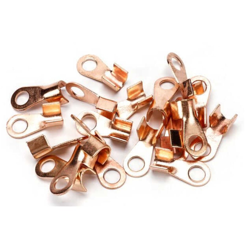 1 / 2 / 4 / 10 Cái OT Loại 3A-800A Dây Thiết Bị Đầu Cuối Đồng Đỏ Trần Mũi Lugs Uốn Mở Miệng Cáp Kết Nối Mối Nối
