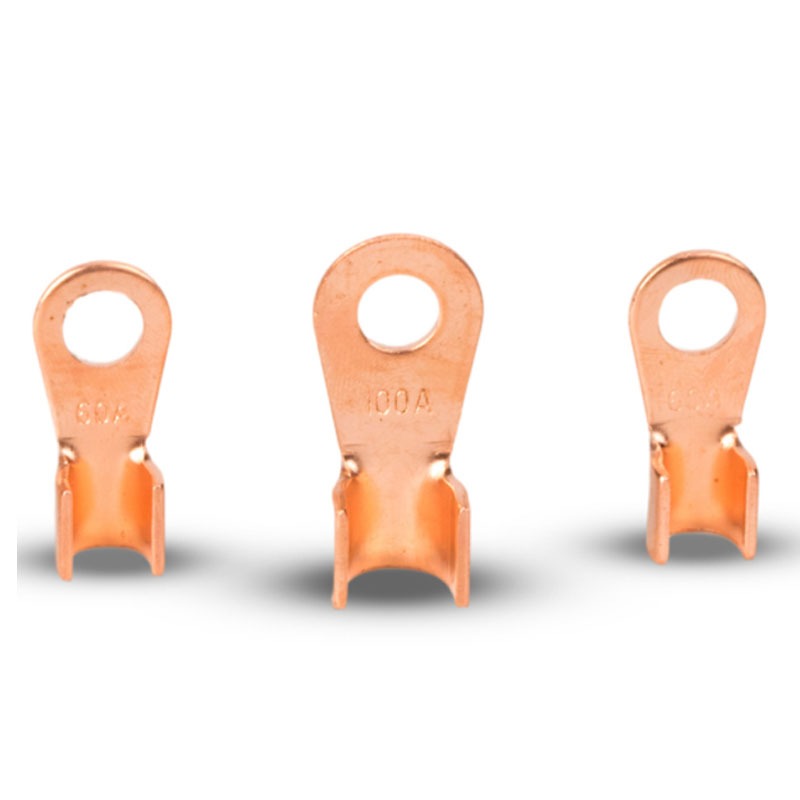 1 / 2 / 4 / 10 Cái OT Loại 3A-800A Dây Thiết Bị Đầu Cuối Đồng Đỏ Trần Mũi Lugs Uốn Mở Miệng Cáp Kết Nối Mối Nối