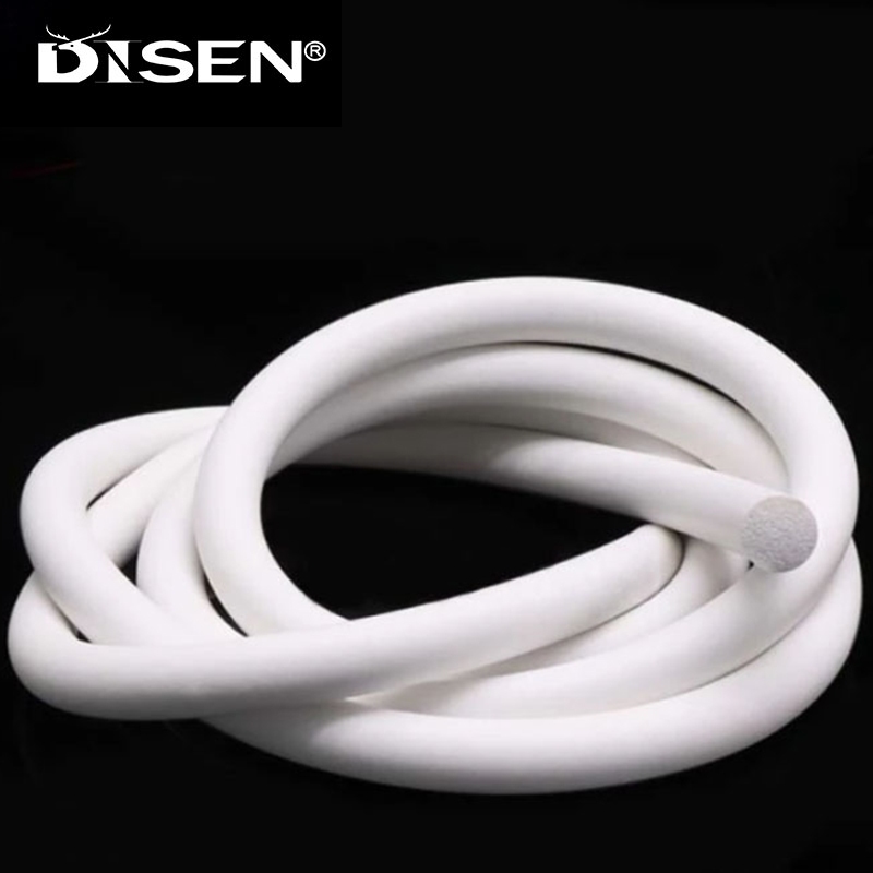 1 Mét Cao Su Silicon Xốp Dải Tròn Dia2-15 Mm Trắng Xốp Backer Thanh Cói Dải VMQ Tạo Bọt Dây
