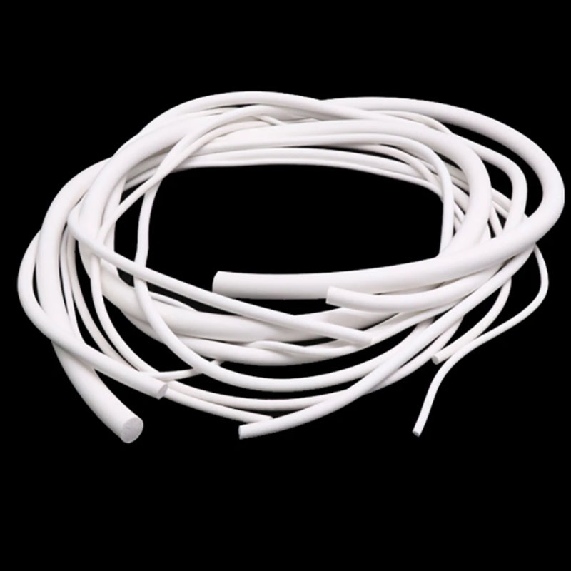 1 Mét Cao Su Silicon Xốp Dải Tròn Dia2-15 Mm Trắng Xốp Backer Thanh Cói Dải VMQ Tạo Bọt Dây