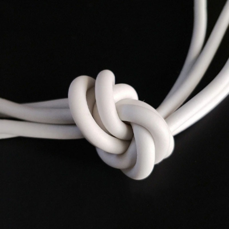 1 Mét Cao Su Silicon Xốp Dải Tròn Dia2-15 Mm Trắng Xốp Backer Thanh Cói Dải VMQ Tạo Bọt Dây