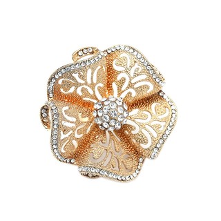 Nhẫn Mạ Vàng Đính Đá Zircon Phong Cách Ấn Độ Cổ Điển Cho Nữ SBS