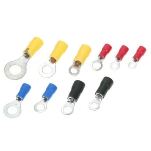 10 Chiếc RV1.25-4 RV2-3 RV2-4 RV3.5-4 RV5.5-4 Dây Thiết Bị Đầu Cuối Uốn Splice PVC Cách Nhiệt Tròn Lạnh Báo Chí Đầu Cáp Kết Thúc
