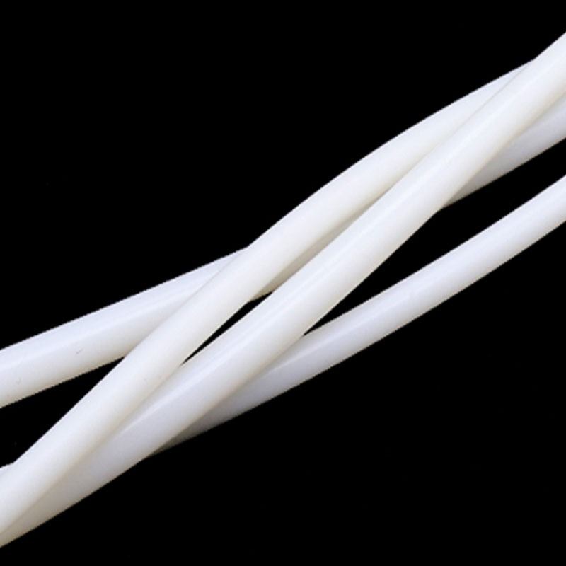 1meter Dây Silicon Chắc Chắn Dia 1mm-25mm Miếng Đệm Cao Su Trắng Viền Miếng Lót Dải O Vòng Chống Thấm Nước Chịu Nhiệt Độ Cao