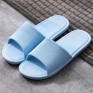 Dép đi trong nhà, văn phòng nam nữ, dép lê bằng cao su dẻo đúc nguyên khối mềm nhẹ, chống trơn slippers【Chiosala12】
