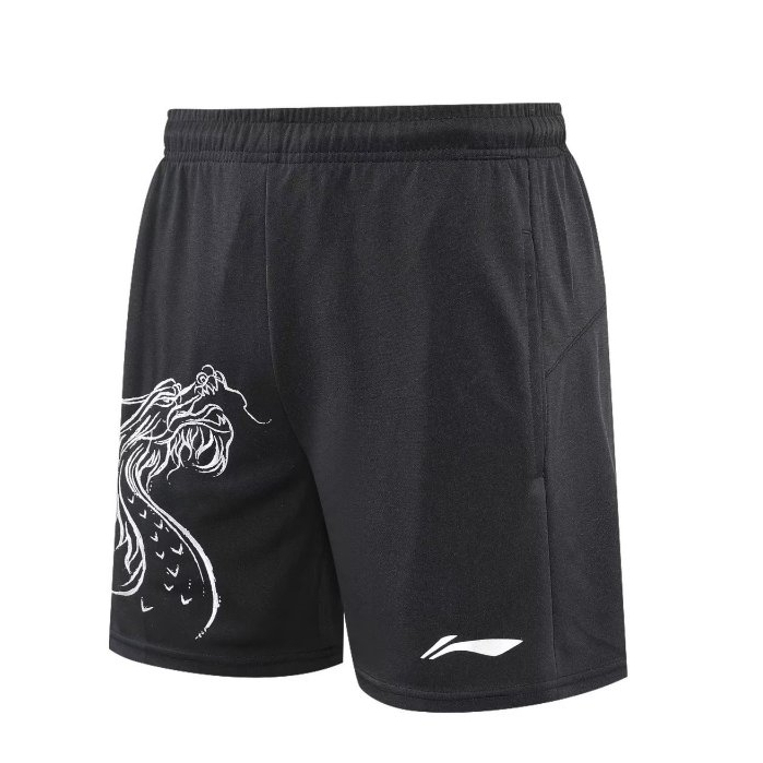 Li Ning 2024 Quần Short Tennis Mới Cho Nam Nữ, Quần Short Thoải Mái Và Thoáng Khí Với Dây Rút Tập Thể Dục Quần Chạy Bộ