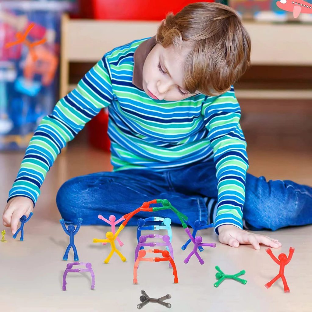 2024new Dễ Thương Từ Xếp Hình Đồ Chơi Nam Châm Người Sáng Tạo Đa Năng Cậu Bé Màu Stickman