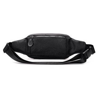 Genuine leather man‘s waist bag Multi functional sports bag belt bags