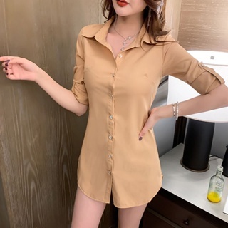 10 màu s-xxl Slim Red Áo Sơ Mi Xanh Nữ Tay Dài Công Sở Mặc Quần Áo Làm Việc Chính Thức Kích Thước Lớn Áo Sơ Mi