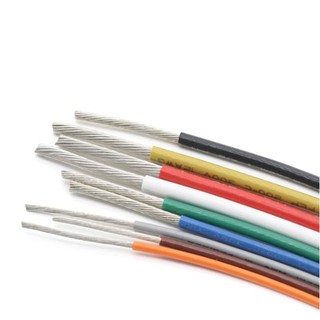 1 / 2 / 5 Mét UL1332 Dây PTFE 28 / 26 / 24 / 22 / 20 / 18 / 16 / 14 / 12 AWG FEP Cáp Điện Tử Nhiệt Độ Cao Cách Nhiệt Đồng Đóng Hộp Cho Máy In 3D
