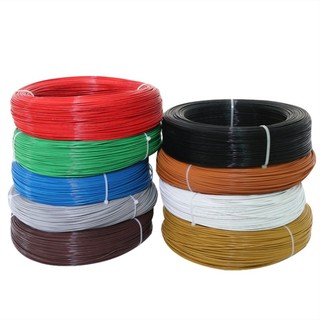 1 / 2 / 5 Mét UL1332 Dây PTFE 28 / 26 / 24 / 22 / 20 / 18 / 16 / 14 / 12 AWG FEP Cáp Điện Tử Nhiệt Độ Cao Cách Nhiệt Đồng Đóng Hộp Cho Máy In 3D