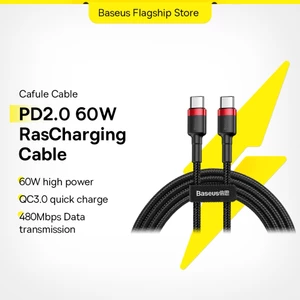 Cáp Baseus Type-C sang Type-C cho Huawei Mate 20 Nylon bện QC 3.0 (60W)