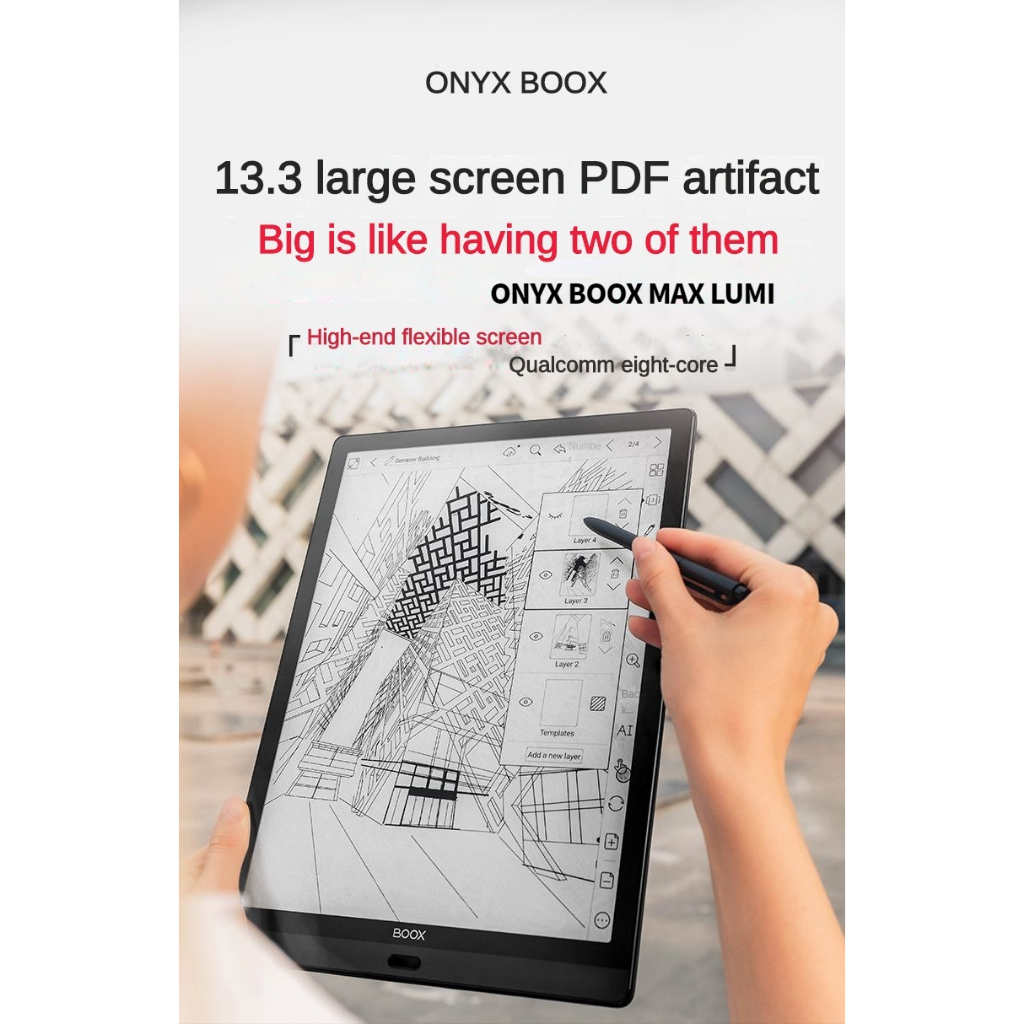 Boox Max Lumi 13.3Inch E-Ink Screen E-Reader 64G[Shipped on the Same ...
