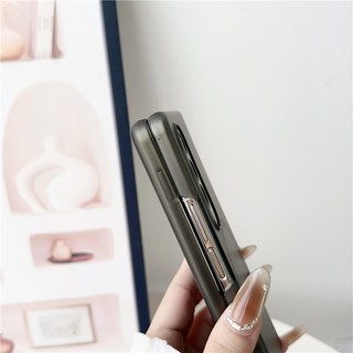Ốp lưng siêu mỏng trong suốt/mờ từ tính cho Samsung Galaxy Z Fold 6/5/4/7, vỏ cứng thân thiện da