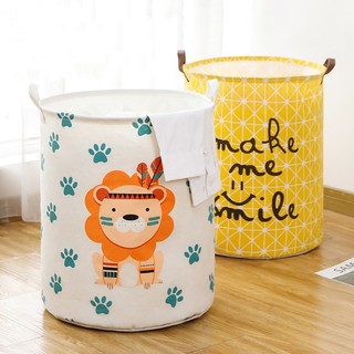 Sọt Vải Giỏ Vải Canvas Đa Năng Đựng Đồ, Quần Áo, Đồ Chơi Chống Thấm Nước Fabric Basket【Chiosala12】