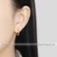 Bông tai titan cao cấp nữ mạ vàng 24k không gỉ thiết kế hoạ tiết lấp lánh thời trang trẻ trung phong cách hàn quốc