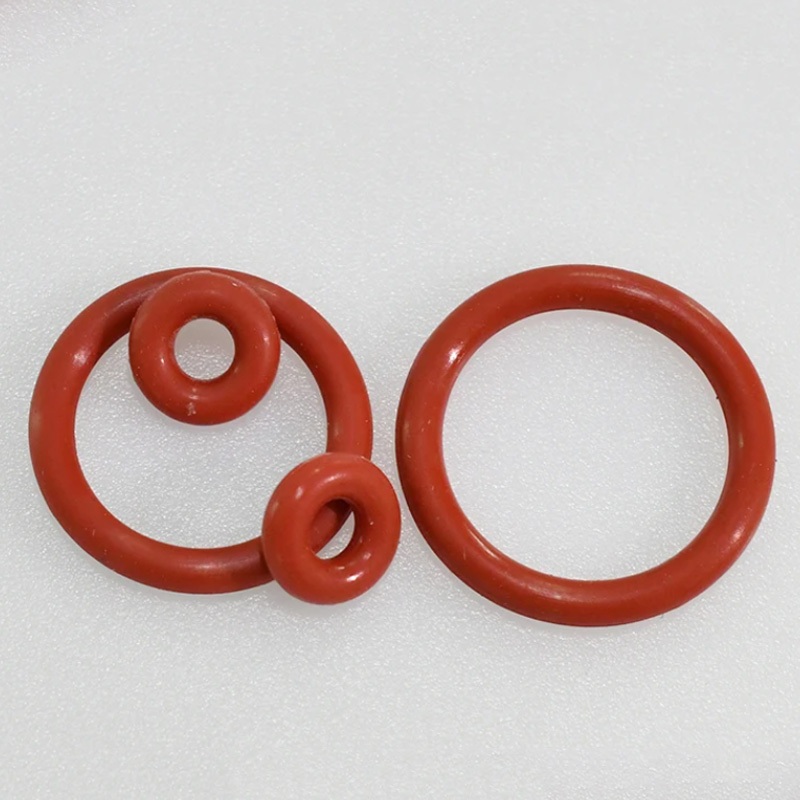 Bộ 5 VMQ O Ring Silicone O-Ring CS 5mm Nhẫn cấp thực phẩm màu đỏ OD 15-90mm Vòng đệm máy giặt Miếng đệm chống nước và cách nhiệt