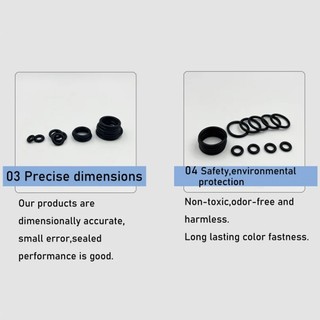 Nbr O-Ring Nitrile Cao su màu đen Vòng chữ O chống mài mòn và chống nước NBR O Vòng đệm dày CS 3mm OD 9 ~ 58mm