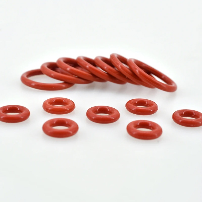 Bộ 5 VMQ O Ring Silicone O-Ring CS 5mm Nhẫn cấp thực phẩm màu đỏ OD 15-90mm Vòng đệm máy giặt Miếng đệm chống nước và cách nhiệt