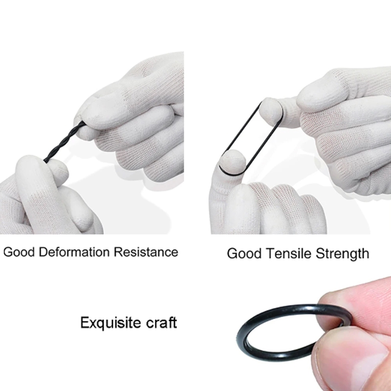 Vòng đệm vòng đệm NBR màu đen CS 1.5mm Nitrile Butadiene Cao su Oring Washer OD 6mm ~ 55mm Chống mài mòn Chống nước