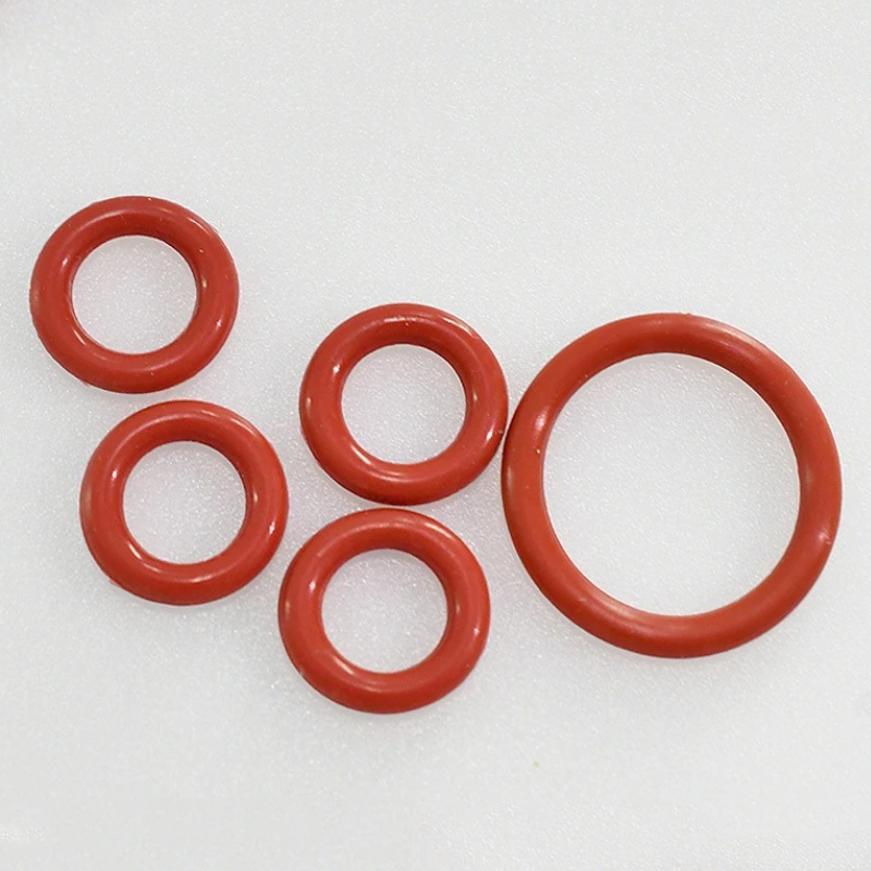 Bộ 5 VMQ O Ring Silicone O-Ring CS 5mm Nhẫn cấp thực phẩm màu đỏ OD 15-90mm Vòng đệm máy giặt Miếng đệm chống nước và cách nhiệt