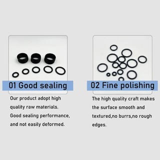 Nbr O-Ring Nitrile Cao su màu đen Vòng chữ O chống mài mòn và chống nước NBR O Vòng đệm dày CS 3mm OD 9 ~ 58mm