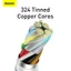 Cáp dữ liệu sạc nhanh Baseus 100W Type-C sang Type-C 5A đầu ra cho điện thoại Máy tính bảng Hỗ trợ truyền dữ liệu 480Mbps