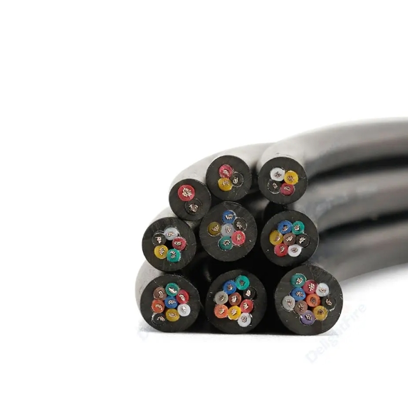 1meter 18-28 AWG UL2464 Cáp Dây Vỏ Cáp Tín Hiệu Đồng 2 3 4 5 6 7 8 10 Core Dây Âm Thanh Điện Tử Mềm