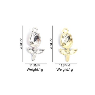 10 Chiếc Nhiều Màu Tulip Men Nhỏ Giọt Dầu Quyến Rũ Thời Trang Và Mắt-Catching Hoa Mặt Dây Chuyền Cho DIY Xương Đòn Dây Chuyền Vòng Cổ Vòng Tay Bông Tai - Phụ Nữ Đáng Yêu Món Quà Trang Sức Thanh Lịch